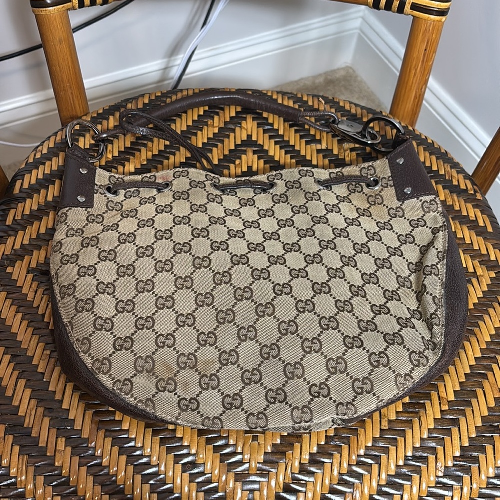 Gucci GG Monogram Canvas Hobo Bag 115006 - Picture 2 of 9